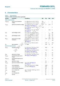PSMN4R0-30YL Datasheet Page 5