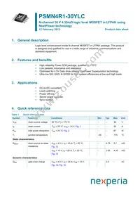 PSMN4R1-30YLC Datasheet Cover