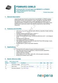 PSMN4R2-30MLDX Datasheet Cover