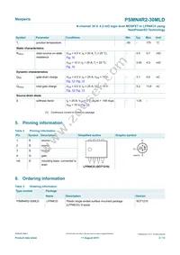 PSMN4R2-30MLDX Datasheet Page 2