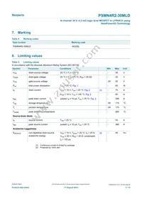 PSMN4R2-30MLDX Datasheet Page 3