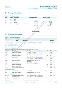 PSMN4R3-100ES Datasheet Page 2