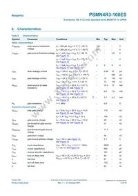 PSMN4R3-100ES Datasheet Page 5