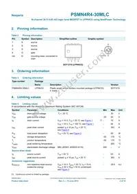 PSMN4R4-30MLC Datasheet Page 2