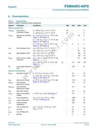 PSMN4R5-40PS Datasheet Page 5