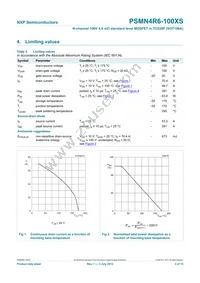 PSMN4R6-100XS Datasheet Page 4