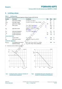 PSMN4R6-60PS Datasheet Page 3
