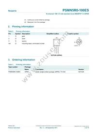 PSMN5R0-100ES Datasheet Page 2