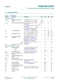 PSMN5R0-100PS Datasheet Page 6