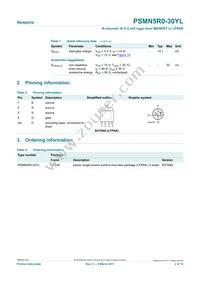 PSMN5R0-30YL Datasheet Page 2