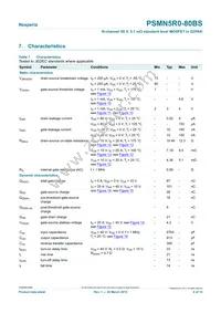 PSMN5R0-80BS Datasheet Page 6