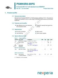 PSMN5R0-80PS Datasheet Cover