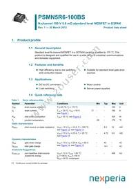PSMN5R6-100BS Datasheet Cover