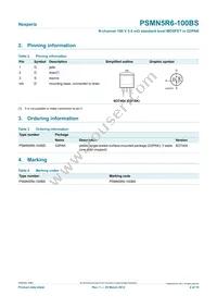 PSMN5R6-100BS Datasheet Page 2