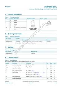 PSMN5R6-60YLX Datasheet Page 2