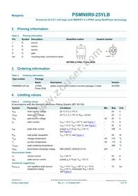PSMN6R0-25YLB Datasheet Page 2