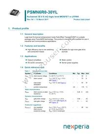 PSMN6R0-30YL Datasheet Cover