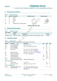 PSMN6R0-30YLB Datasheet Page 2