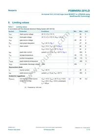 PSMN6R0-30YLDX Datasheet Page 3