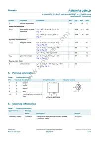 PSMN6R1-25MLDX Datasheet Page 2