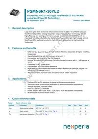 PSMN6R1-30YLDX Datasheet Cover