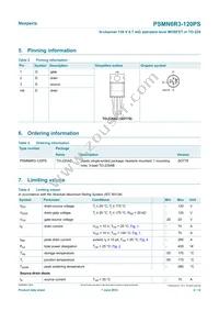 PSMN6R3-120PS Datasheet Page 2