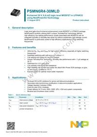 PSMN6R4-30MLDX Datasheet Page 2