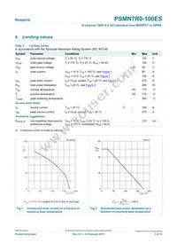 PSMN7R0-100ES Datasheet Page 3