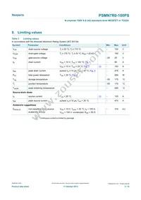 PSMN7R0-100PS Datasheet Page 3