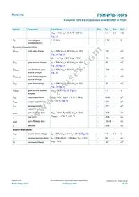 PSMN7R0-100PS Datasheet Page 6