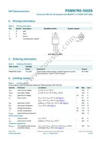 PSMN7R0-100XS Datasheet Page 3