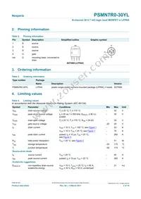 PSMN7R0-30YL Datasheet Page 2
