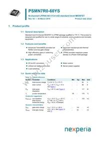 PSMN7R0-60YS Datasheet Cover