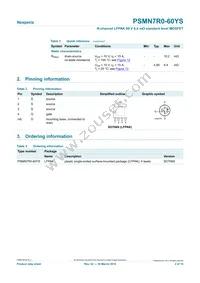 PSMN7R0-60YS Datasheet Page 2