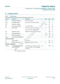 PSMN7R5-30MLDX Datasheet Page 3