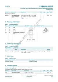 PSMN7R8-100PSEQ Datasheet Page 2