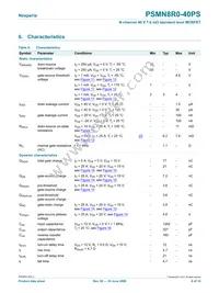 PSMN8R0-40PS Datasheet Page 6
