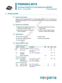 PSMN8R2-80YS Datasheet Cover