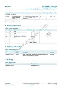 PSMN8R5-100ESFQ Datasheet Page 2