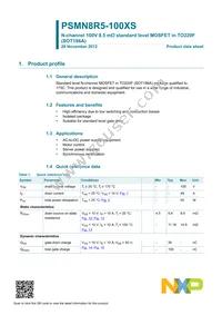 PSMN8R5-100XSQ Datasheet Page 2