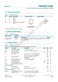 PSMN8R7-80BS Datasheet Page 2