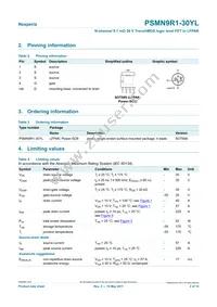 PSMN9R1-30YL Datasheet Page 2