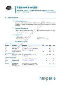 PSMN9R5-100BS Datasheet Cover