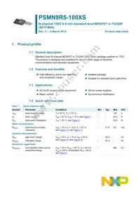 PSMN9R5-100XS Datasheet Page 2