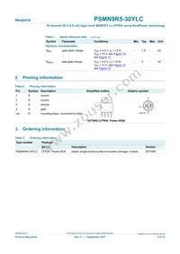 PSMN9R5-30YLC Datasheet Page 2