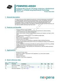 PSMNR90-40SSHJ Datasheet Cover