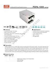 PSPA-1000-15 Datasheet Cover