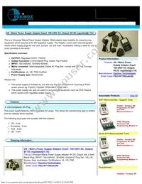 PSU-9V1700MA(UN) Datasheet Cover