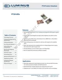 PT-39-B-C21-EPB Datasheet Cover