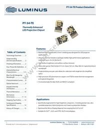 PT-54-G-L31-MPK Datasheet Cover